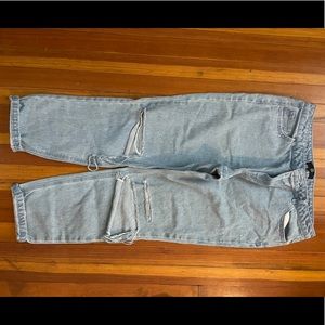 Denim mom boyfriend jeans